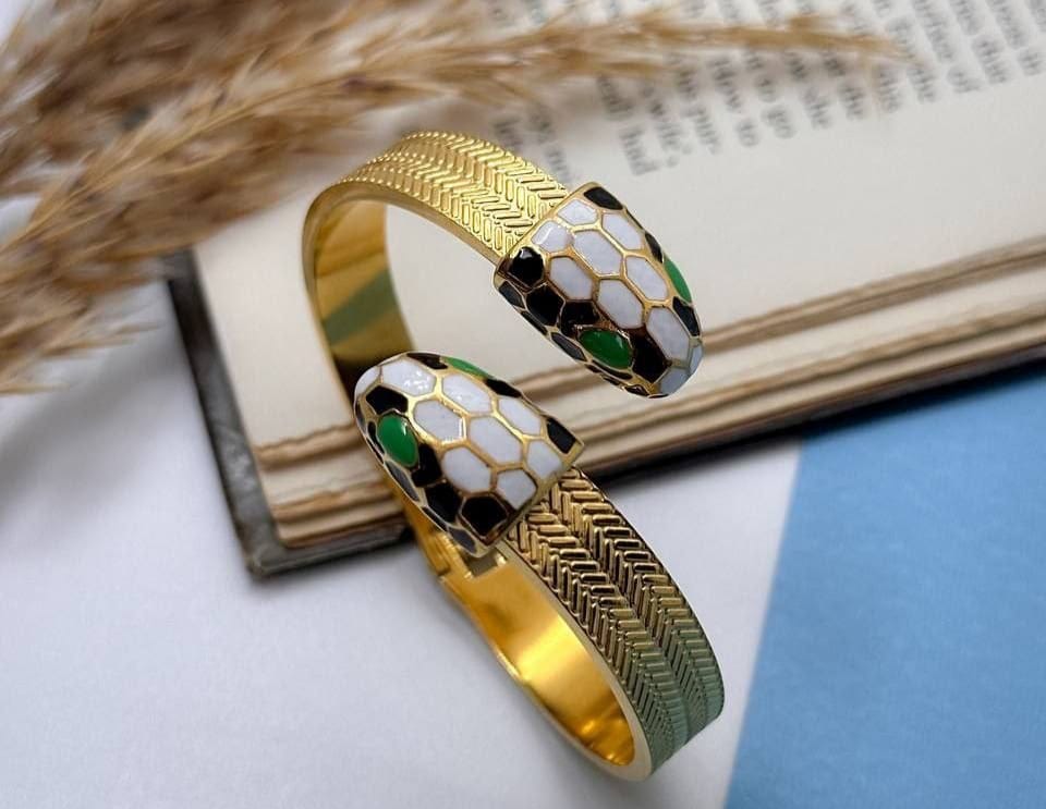 Black and White Snake Bracelet