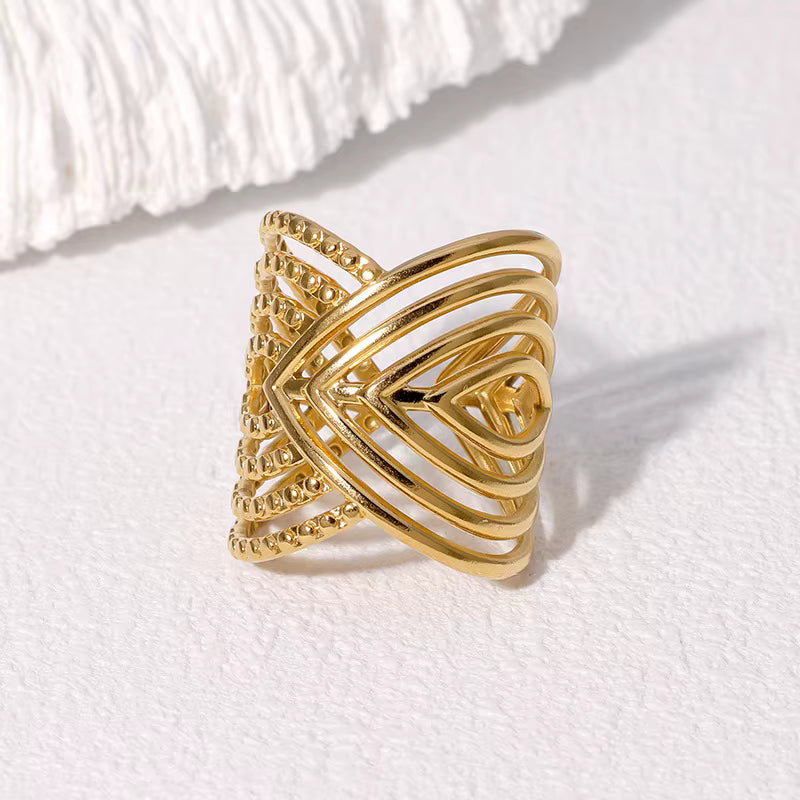 Chevron Ridge Ring
