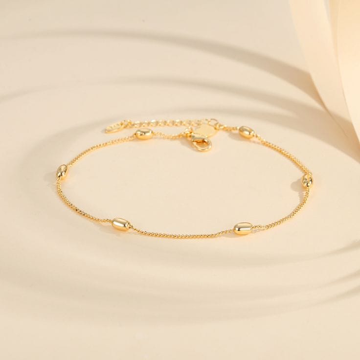Dainty Gold Station Bracelet