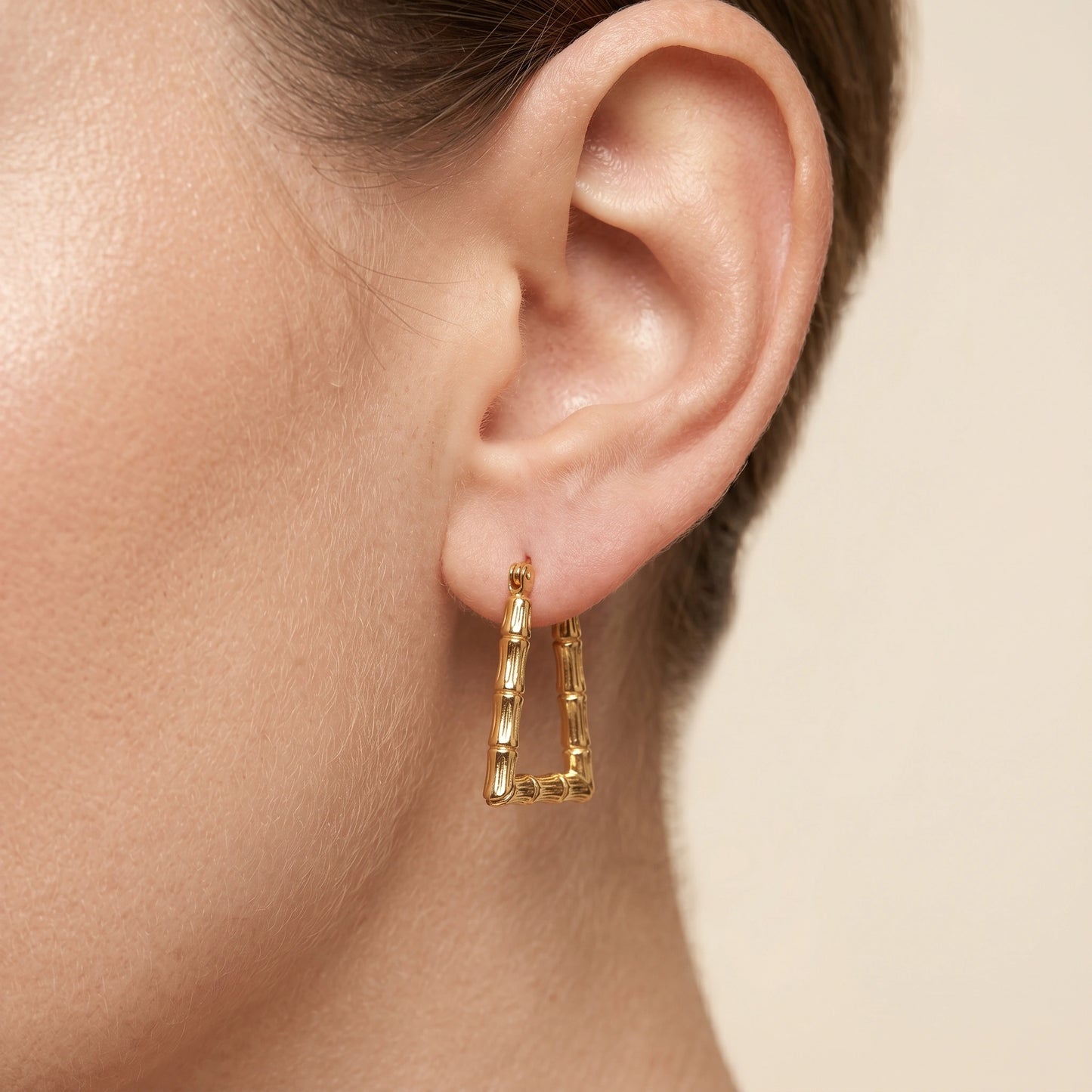 Tropicana Bamboo Triangle Earrings