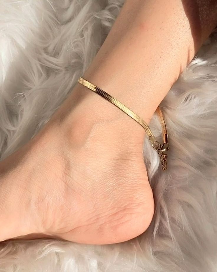 Herringbone Anklet