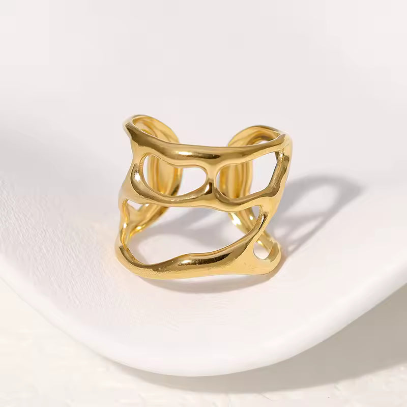 Abstract Openwork Ring