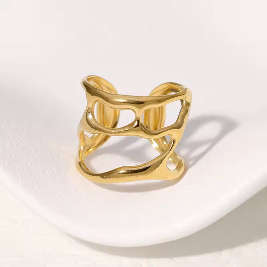 Abstract Openwork Ring