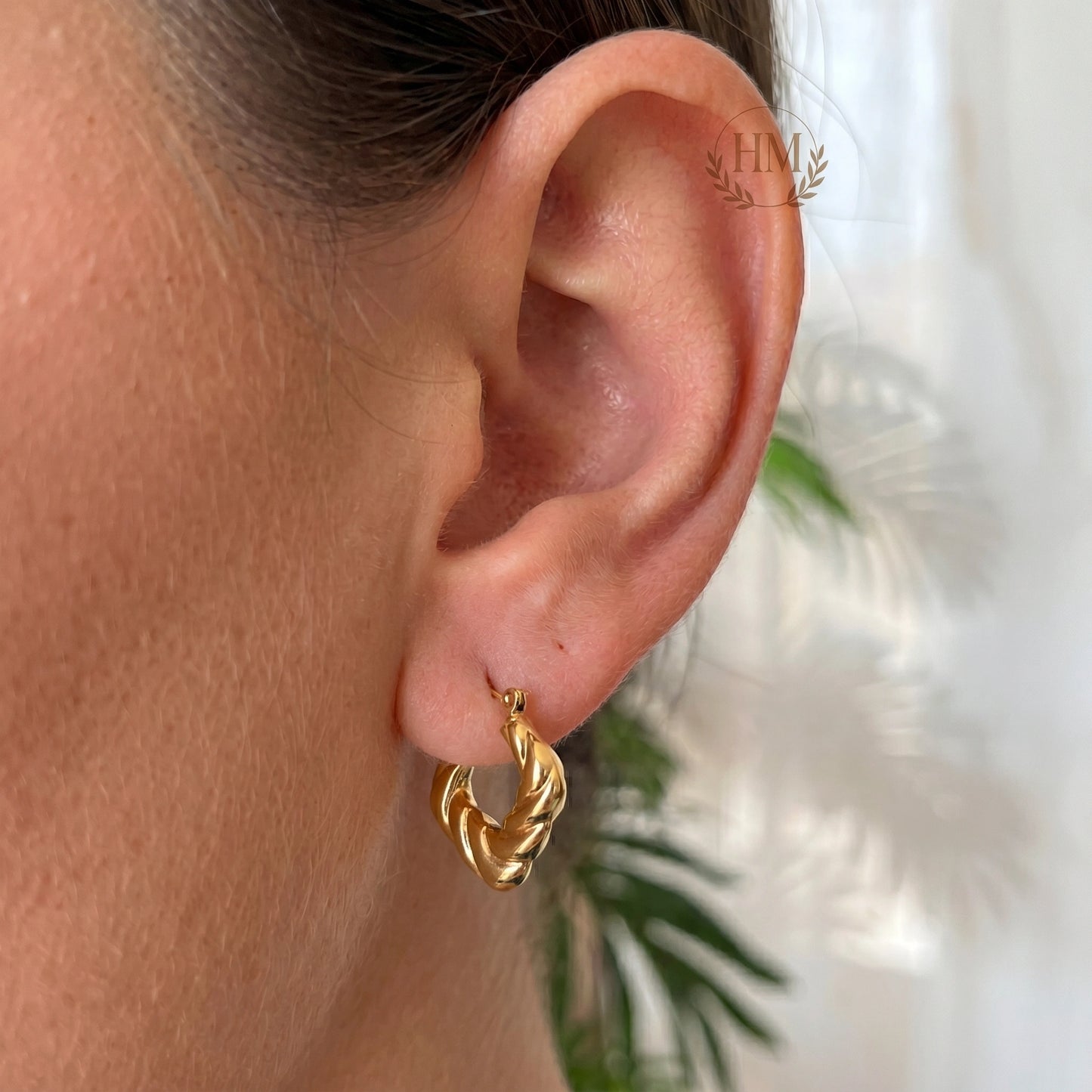 Aria Braided Hoop Earrings