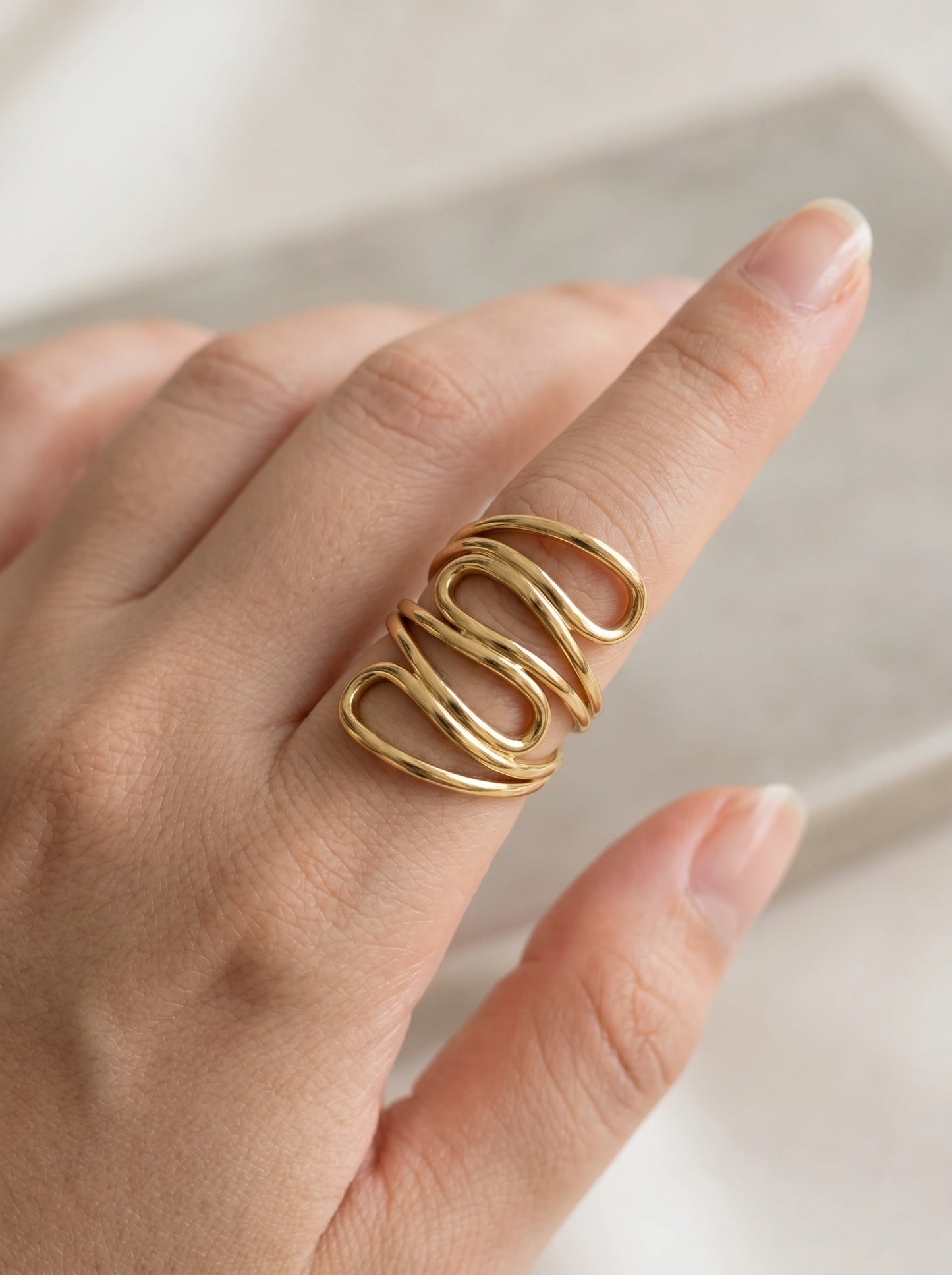 Anya Textured Ring