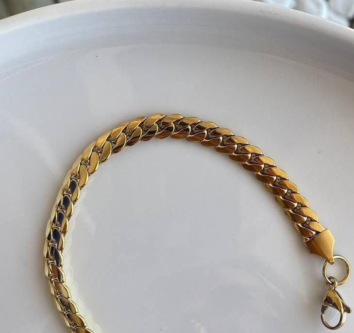 Flat Link Chain Bracelet