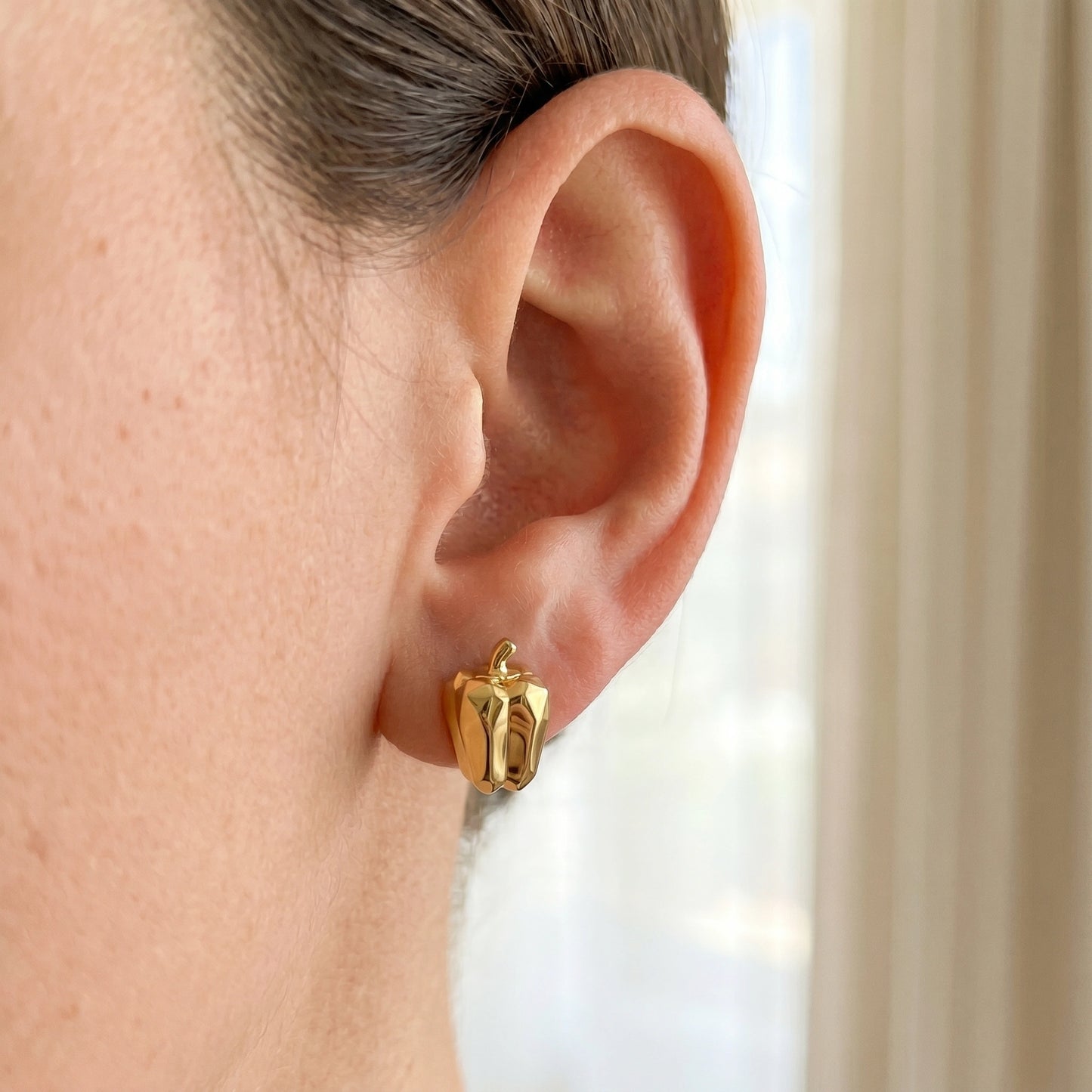 Golden Butterfly Earrings
