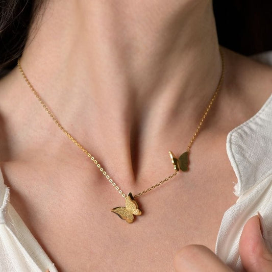 Golden Butterfly Necklace