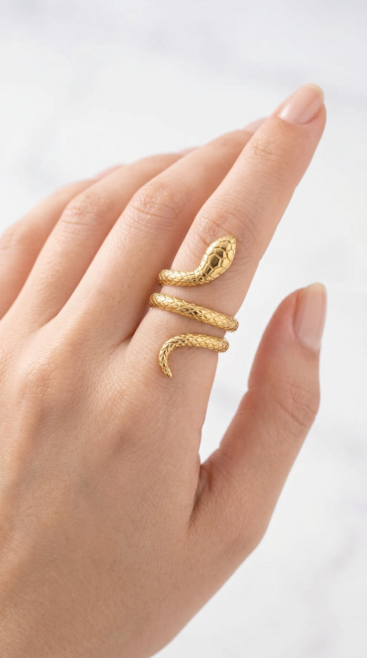 Goldin Snake Ring
