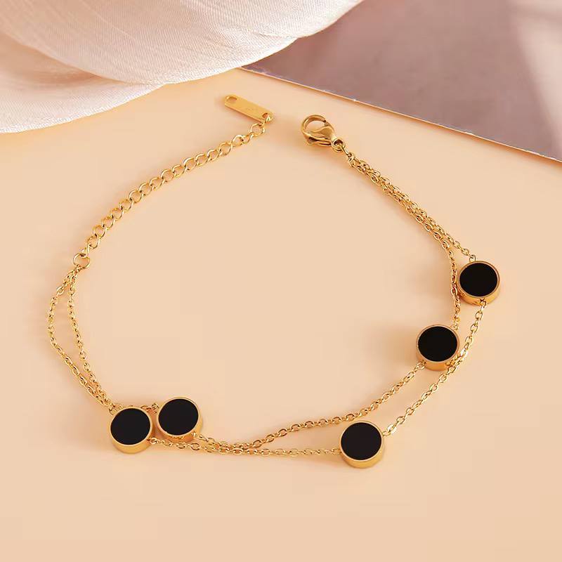 Onyx Duo Anklet