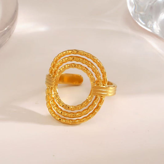 Oval Dotted Ring
