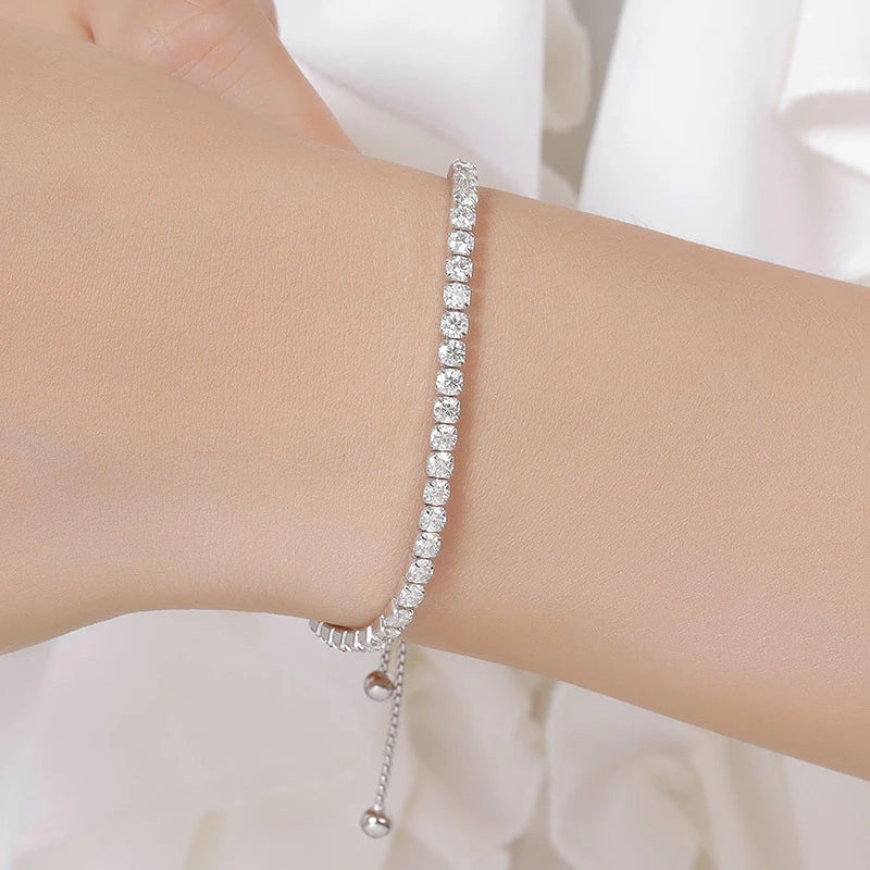 Pave Crystal Bolo Bracelet