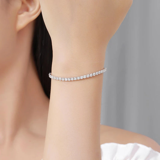 Pave Crystal Bolo Bracelet