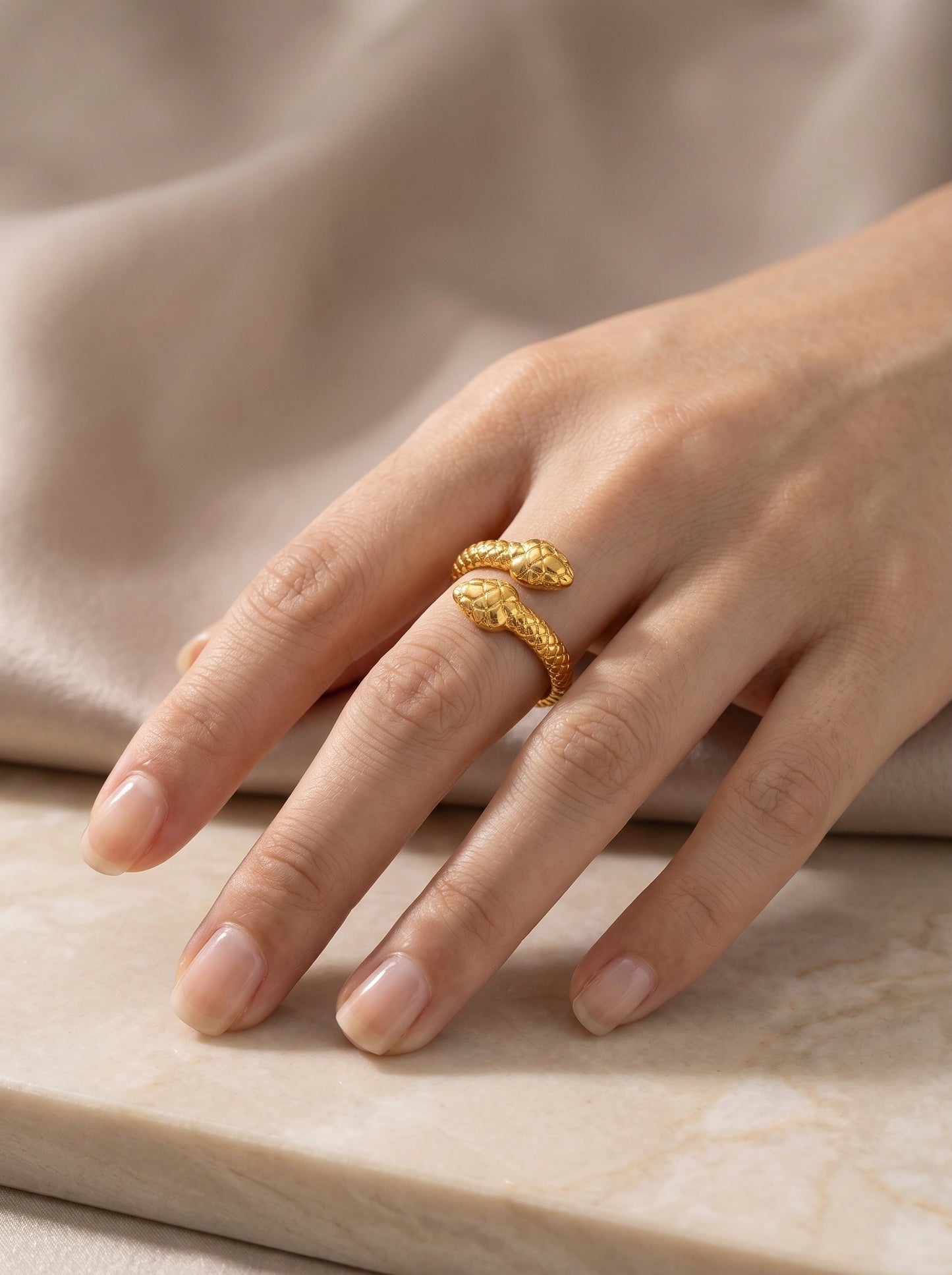 The Medusa Textured Ring
