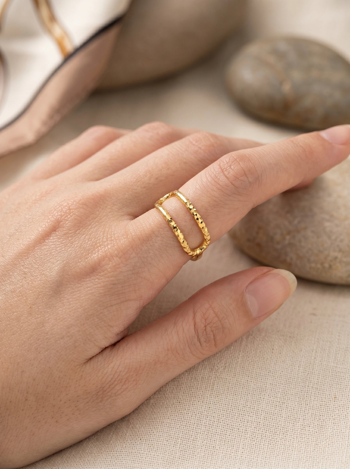 Anya Textured Ring