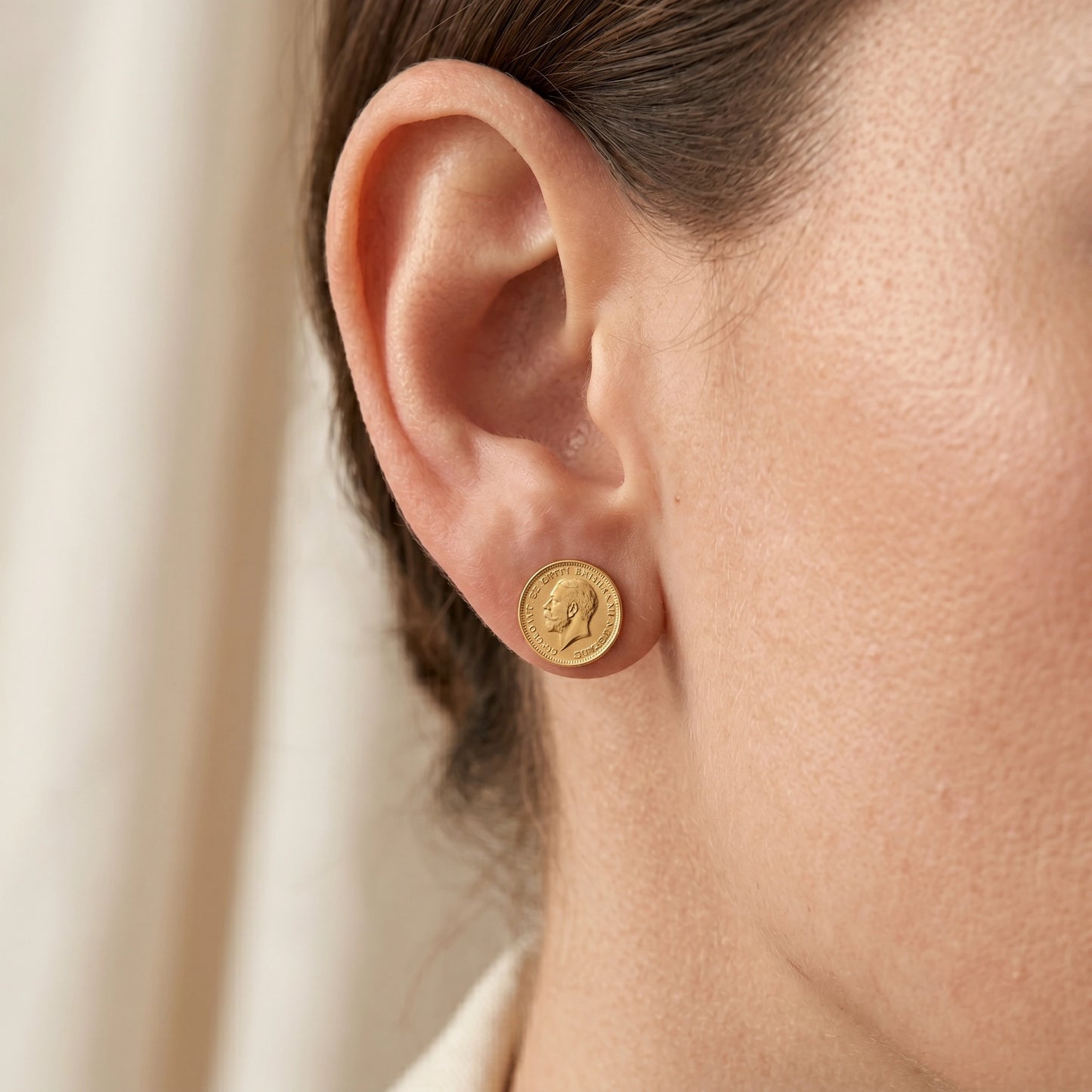 The Roman Sovereign Coin Earrings