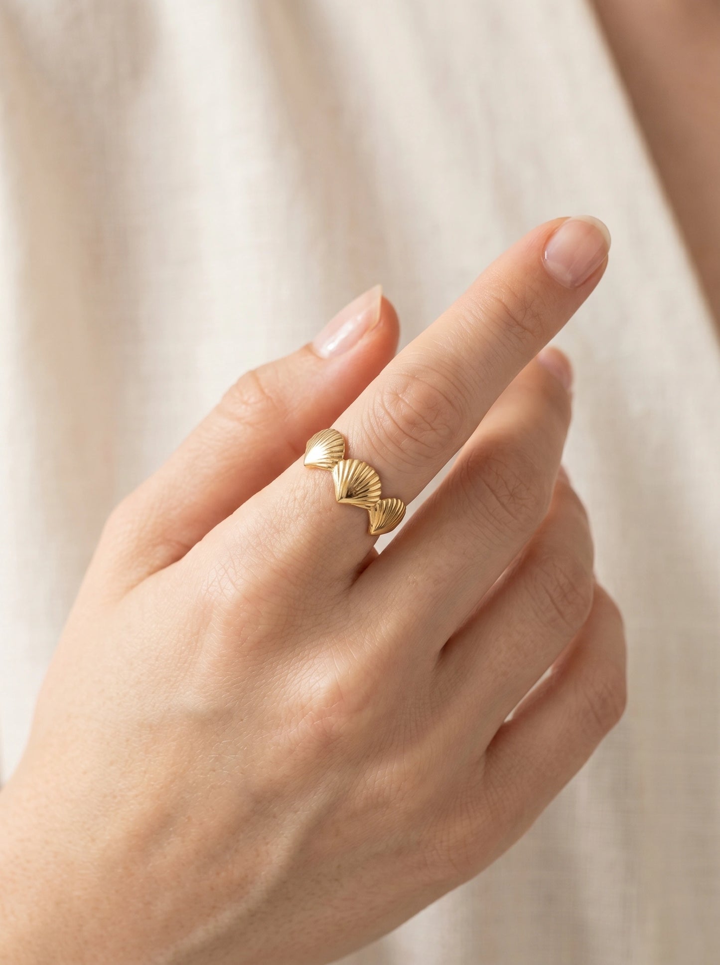 Anya Textured Ring