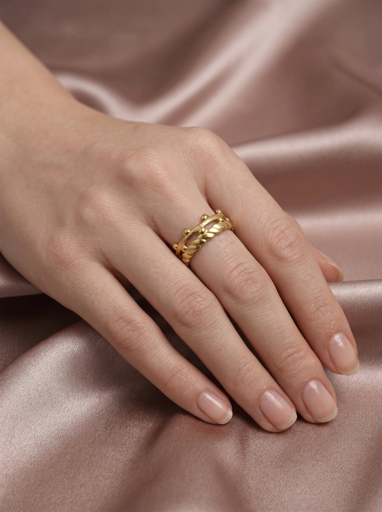 The Tiara Stacker Ring