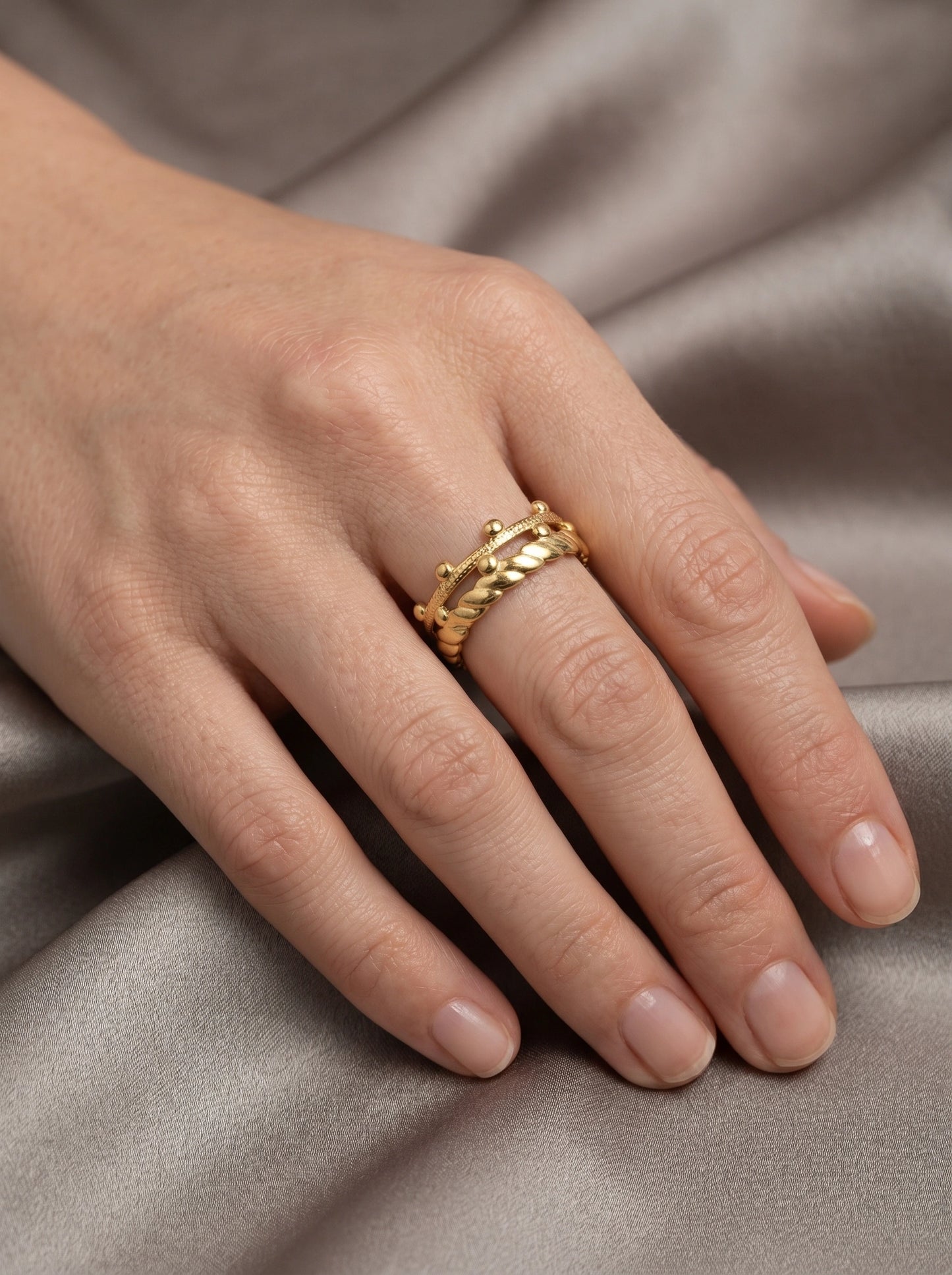 The Tiara Stacker Ring