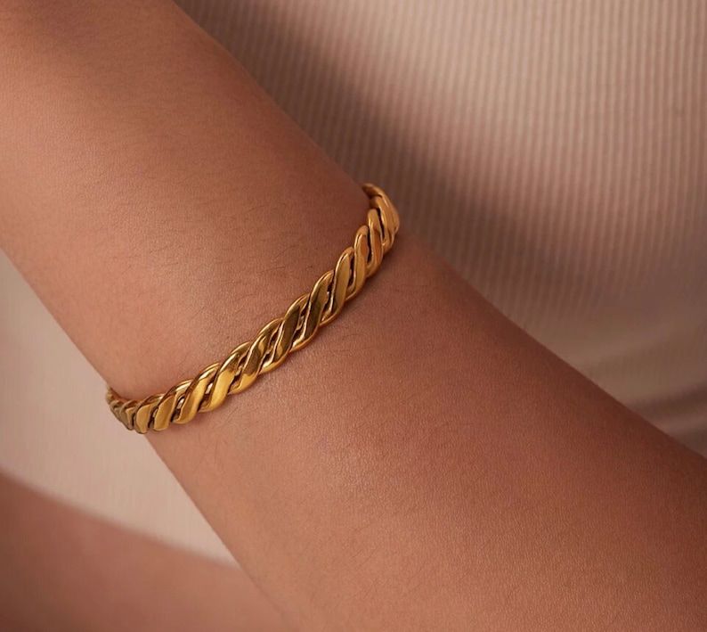 Woven Gold Bracelet