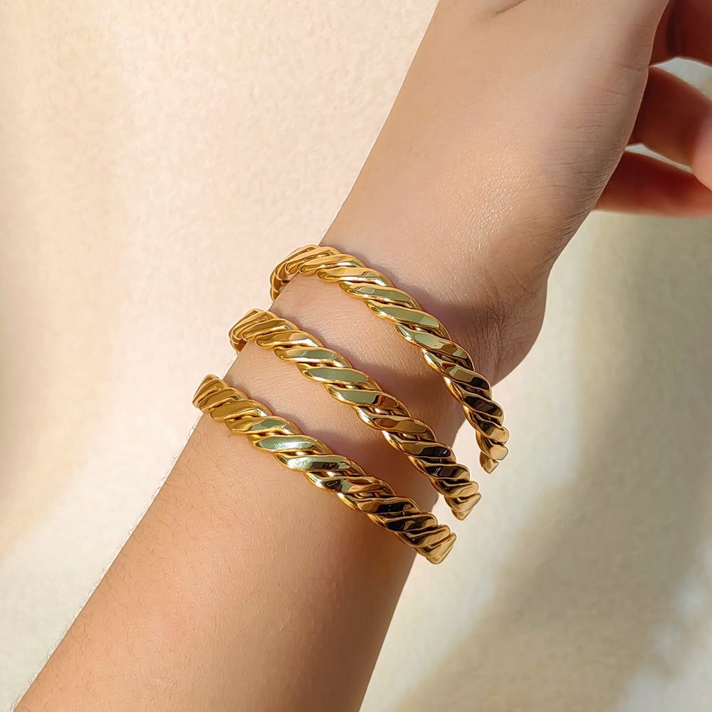 Woven Gold Bracelet