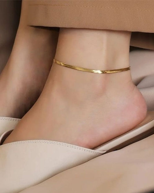 Herringbone Anklet